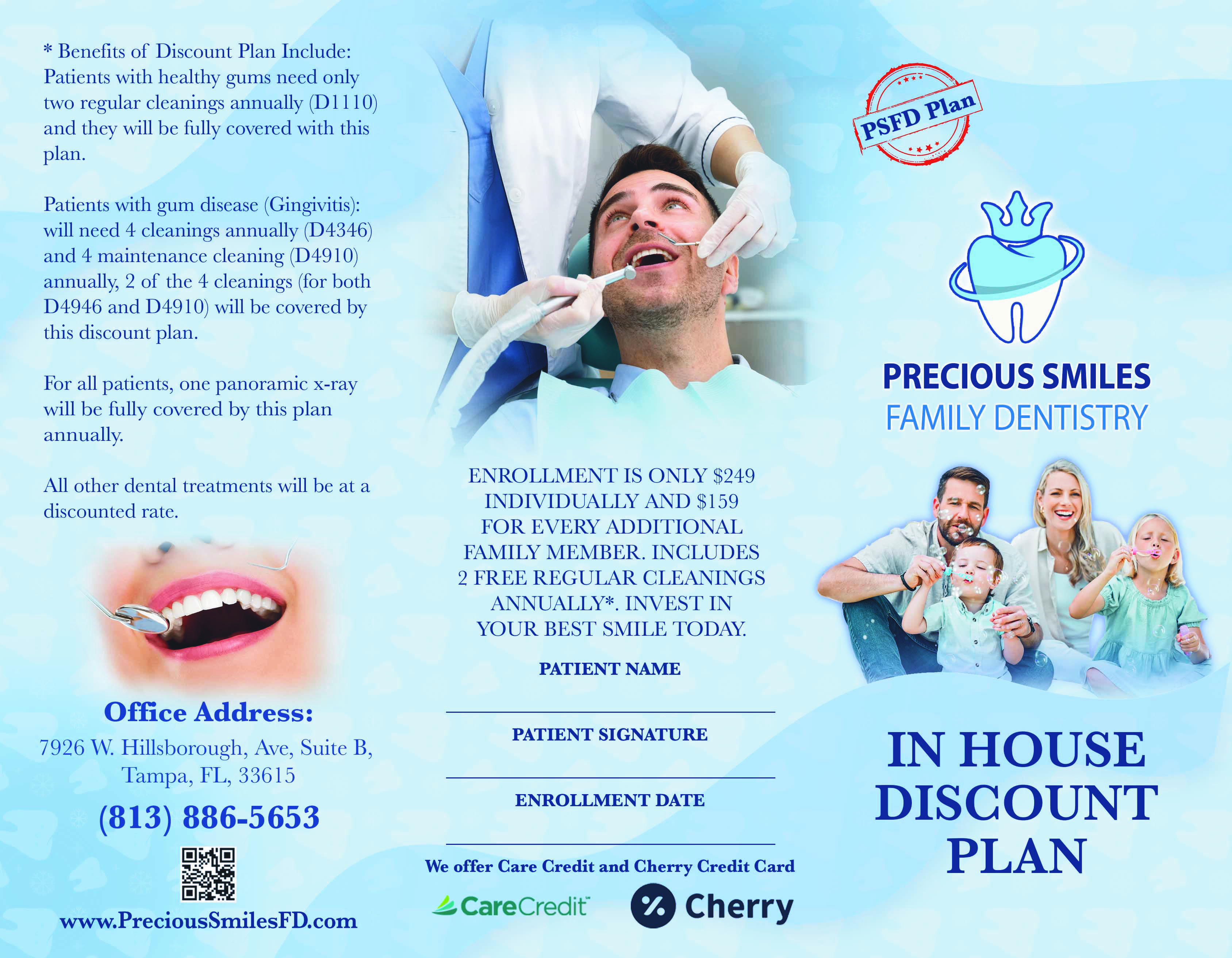 Precious Smiles Family Dentistry | Preventative Program, Oral Exams and Dentures